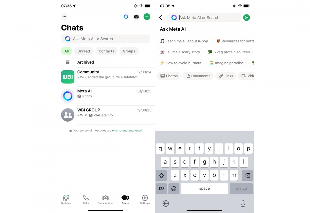 تطبيق WhatsApp يضيف chatbot يعمل بالذكاء الاصطناعي قريبا