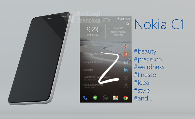 مواصفات وصور نوكيا سي وان Nokia C1 الجديد بنظام اندرويد