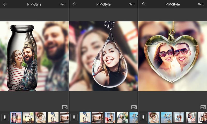تطبيق PIP Camera Pro اضافة اطارات وتأثيرات وتزيين الصور