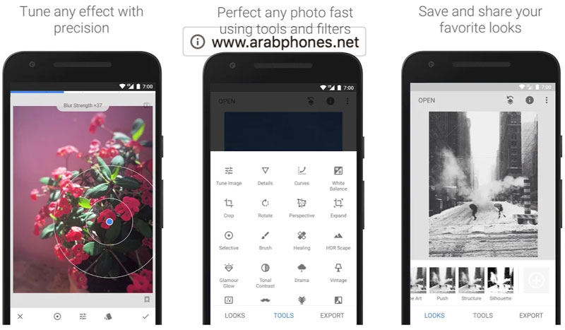 تطبيق Snapseed أفضل برنامج لتعديل الصور على الهاتف