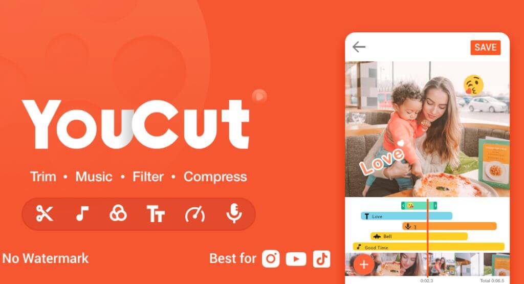 تحميل برنامج YouCut Video مهكر النسخة المدفوعة ميديا فاير
