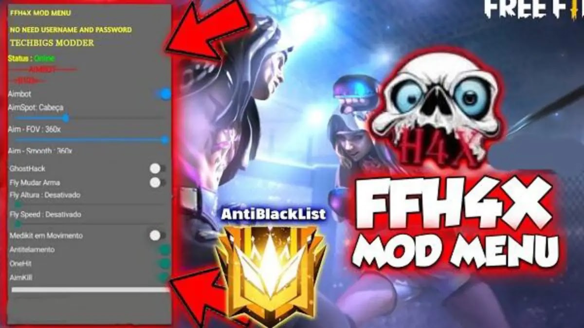 تحميل وشرح برنامج FFH4X Injector لتهكير لعبة فري فاير