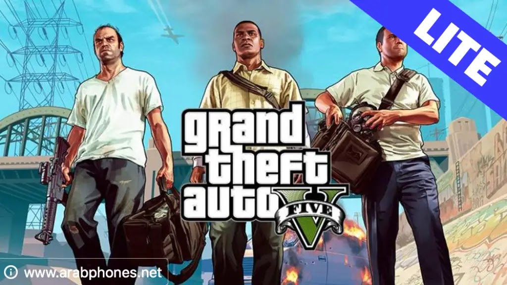تحميل لعبة GTA 5 lite مهكرة للاندرويد من ميديا فاير Apk & Obb