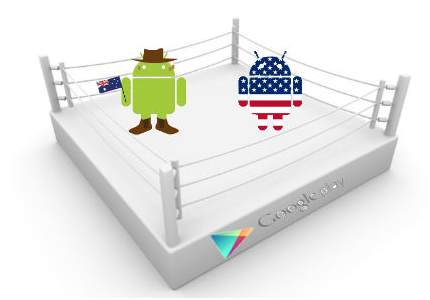 الفرق بين الحساب الأمريكي والعربي العادي – جوجل بلاي Google Play