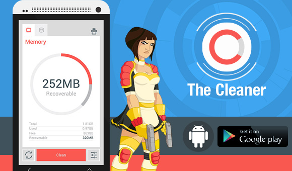 تطبيق The Cleaner لتنظيف وتسريع هاتف اندرويد