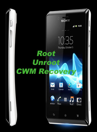عمل روت لجهاز سوني اكسبريا جي Sony Xperia J وتثبيت الريكفري CWM recovery