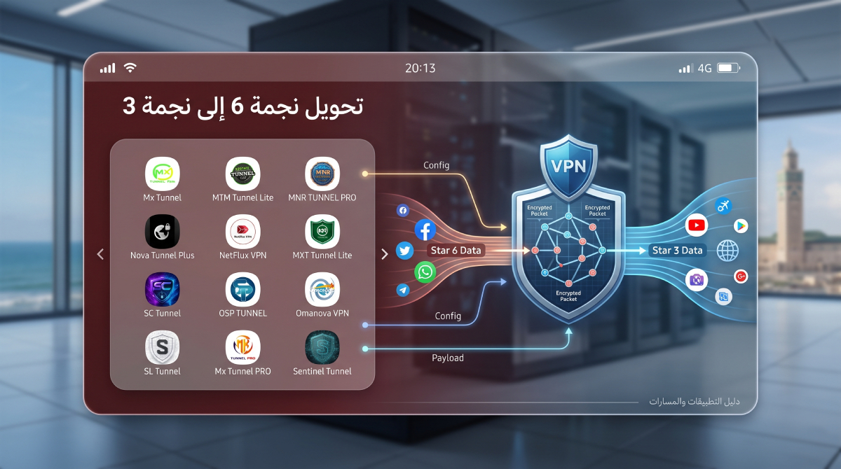 تحويل نجمة 6 إلى نجمة 3 – تجاوز حدود عرض التواصل الاجتماعي